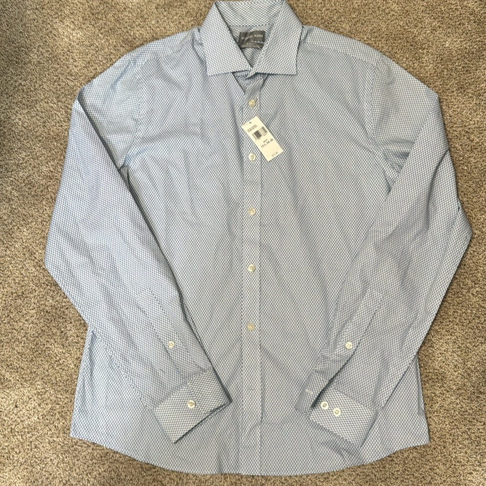 Michael Kors long sleeve button down shirt mens size M NWT